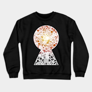 Kingdom Keyhole (orange-red) Crewneck Sweatshirt